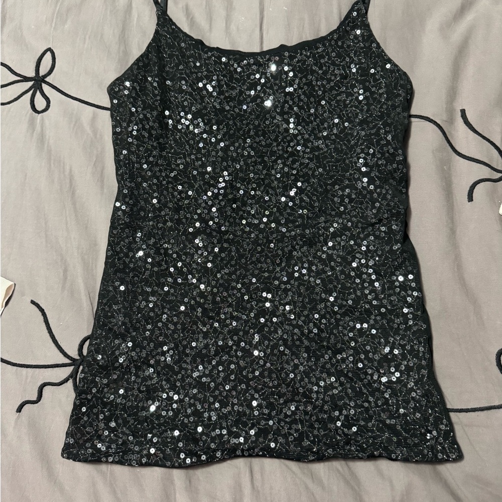 The Limited Black Sequin Camisole